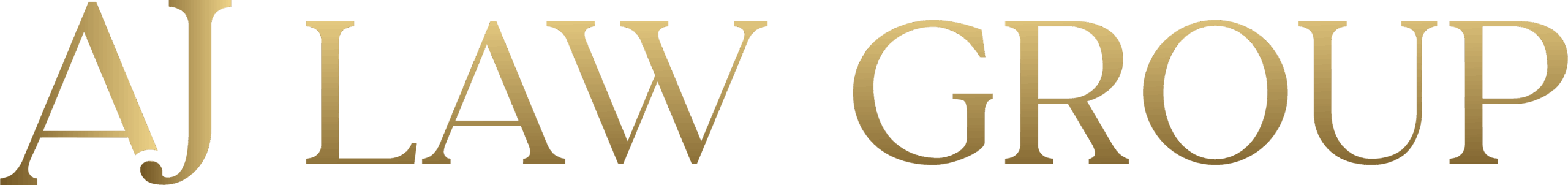 AJ Law Group gold logo